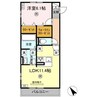 D-ROOM柊 1LDKの間取り