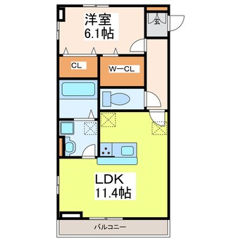 間取図 D-ROOM柊