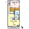 D-ROOM柊 1LDKの間取り