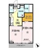 D-ROOM柊 2Kの間取り
