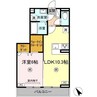 D-ROOM柊 1LDKの間取り