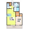 D-ROOM柊 1LDKの間取り