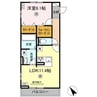 D-ROOM柊 1LDKの間取り