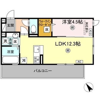 間取図 インフィニティ新八代