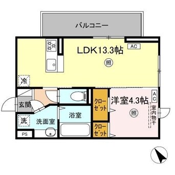 間取図 インフィニティ新八代