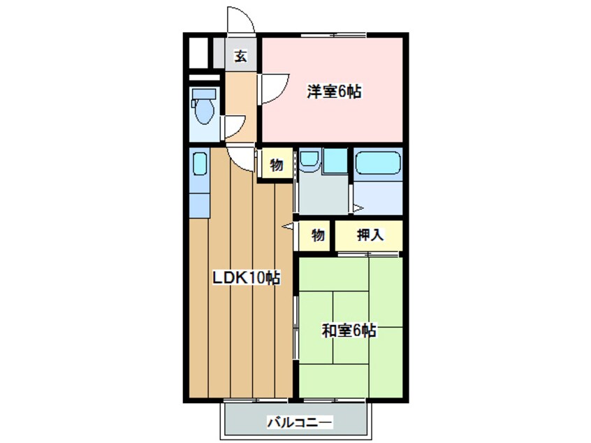 間取図 パステルコート新宮