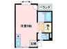 ととやマンション 1Rの間取り