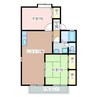 セジュール富永 2LDKの間取り