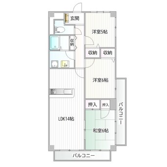間取図 エステート湯口