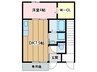 クローバーパル 1DKの間取り