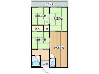 間取図 片山マンション