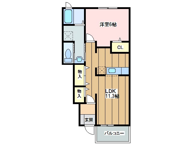 間取り図 リヨン・たつのＡB