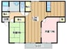 ソレイユ（揖保川） 2LDKの間取り