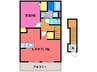 サンライズ堂本 1LDKの間取り