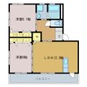 バンプロピスⅡ 2LDKの間取り