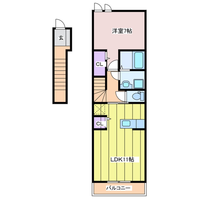 間取図 プレシャスＡ・Ｂ