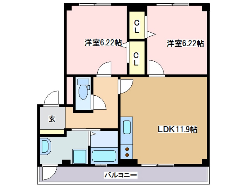 間取図 サニーコート
