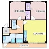 サニーコート 2LDKの間取り