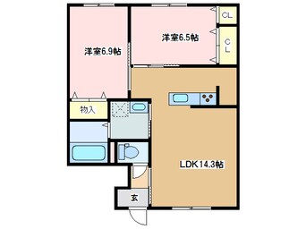 間取図 マノワール堂本Ⅱ