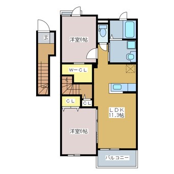 間取図 グランドソレイユⅡ番館