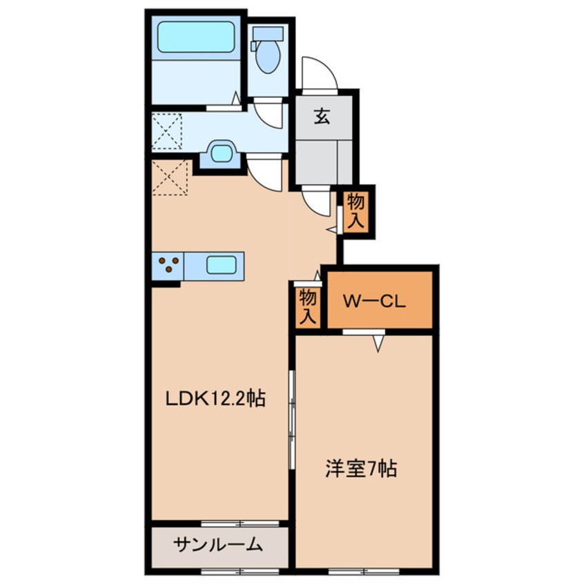 間取図 エテルネル・ボヌールⅠ