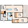 Elena大江 3LDKの間取り