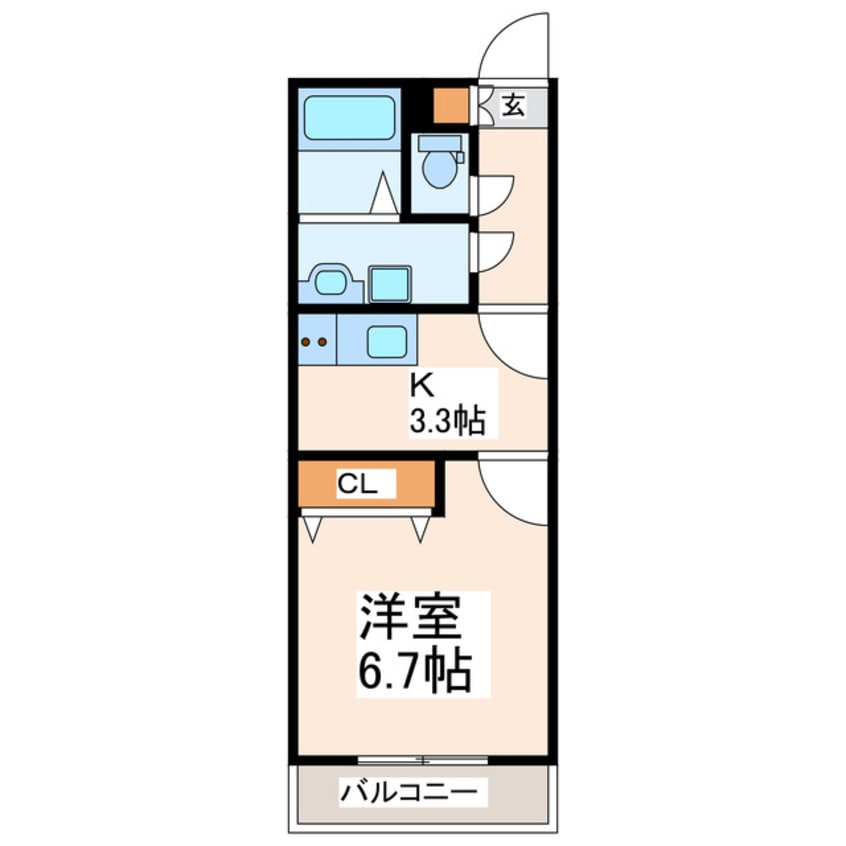 間取図 Walea　Hale大江
