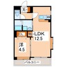 フォンス新水前寺 1LDKの間取り