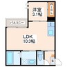 REGALEST東海学園前 1LDKの間取り