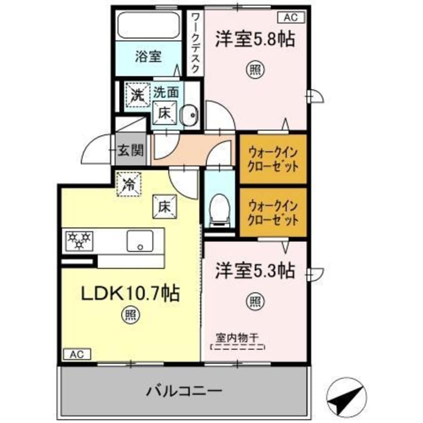 間取図 コウジィーコート