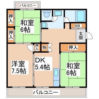 間取図 FKM長嶺南