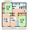 FKM長嶺南 3DKの間取り