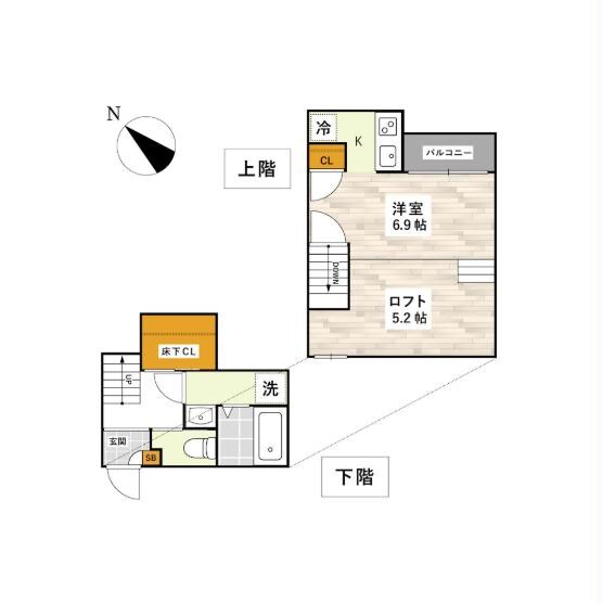 間取り図 ADCパピーズ新南部