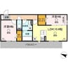熊本都市バス（熊本市）/長嶺四ツ角 徒歩6分 2階 築浅 2LDKの間取り