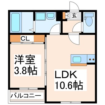 間取図 グランソレイユ坪井