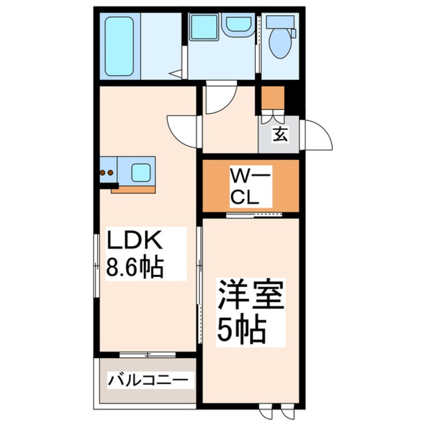間取図 ＢＲＡＶＥＢＡＳＥ黒髪