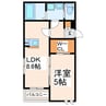 ＢＲＡＶＥＢＡＳＥ黒髪 1LDKの間取り
