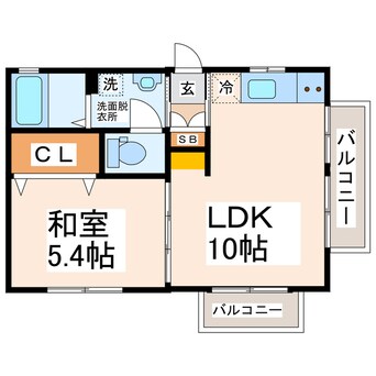 間取図 熊本市営バス/南町 徒歩2分 2階 築24年