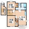 産交バス（上益城郡）/福富 徒歩7分 2階 築24年 2LDKの間取り