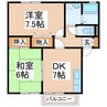 熊本市営バス/小峯 徒歩7分 2階 築27年 2DKの間取り
