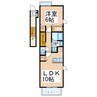 サンシャインCASA　A・B 1LDKの間取り