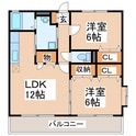 パークサイド山ノ内Ａ・Ｂの間取図