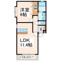 パークサイド山ノ内Ａ・Ｂの間取図