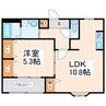 熊本市営バス/託麻南小学校前 徒歩1分 2-3階 築23年 1LDKの間取り