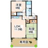 産交バス（上益城郡）/広崎 徒歩4分 1階 築26年 2LDKの間取り