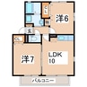 ヴィラージュ秋津 2LDKの間取り