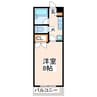 熊本市電Ａ系統<熊本市交通局>/健軍校前駅 徒歩2分 2-2階 築34年 1Rの間取り