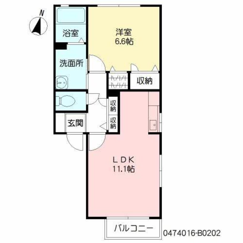 間取図 熊本都市バス（熊本市）/長嶺四ツ角 徒歩3分 1階 築15年