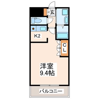 間取図 熊本バス/下辺田見 徒歩4分 1階 築18年