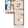 ソフィア尾ノ上 1LDKの間取り